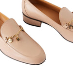 Charm 35 Block Heel Leather Loafers