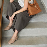 Charm 35 Block Heel Leather Loafers