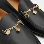 Charm Flat Leather Loafers