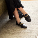 Charm Flat Leather Loafers