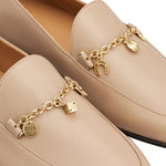 Charm Flat Leather Loafers