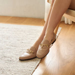 Charm Flat Leather Loafers