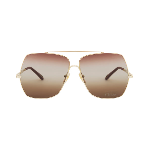 Aly Square Metal Runway Sunglasses