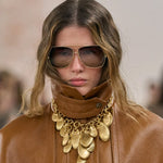 Aly Square Metal Runway Sunglasses