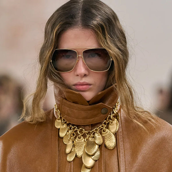 Aly Square Metal Runway Sunglasses
