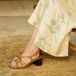 Copacabana Suede Mid Heel Sandal