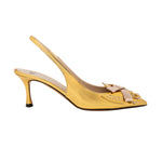 Fringed Studded Slingback Pump