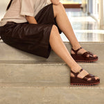 Elyse Criss Cross Platform Sandals