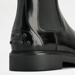 Pull On Fine Sole Spazzolato Chelsea Boots