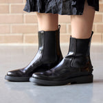 Pull On Fine Sole Spazzolato Chelsea Boots