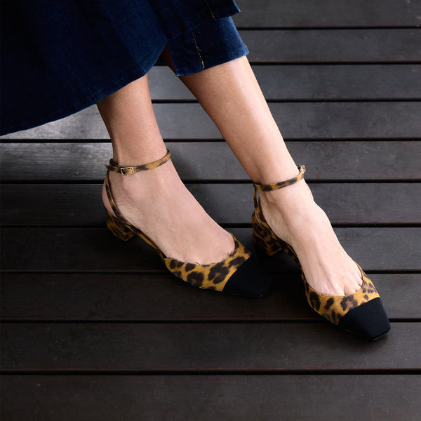 French Flirt Leopard Pump 35