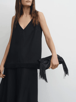Fringes Bow Clutch