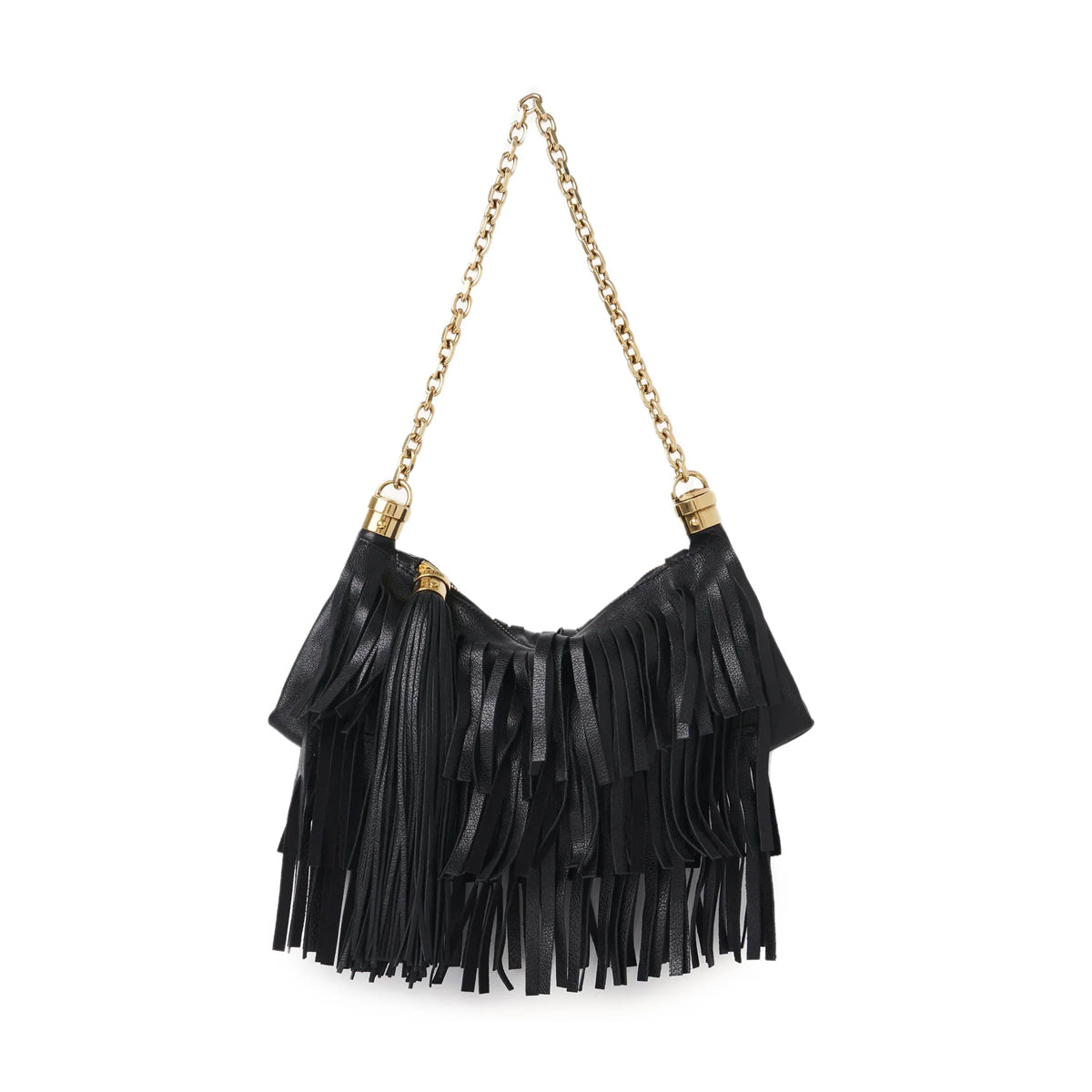 Small Chloe Foulard Bag in Fringed Leather