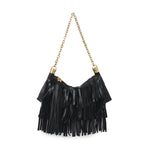 Small Chloe Foulard Bag in Fringed Leather