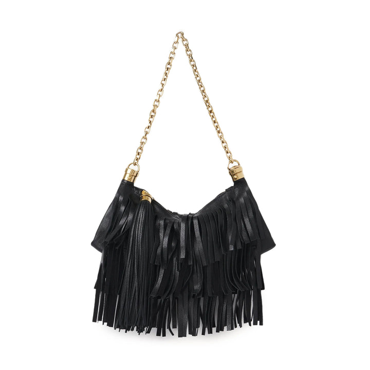 Small Chloe Foulard Bag in Fringed Leather