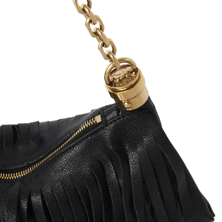 Small Chloe Foulard Bag in Fringed Leather
