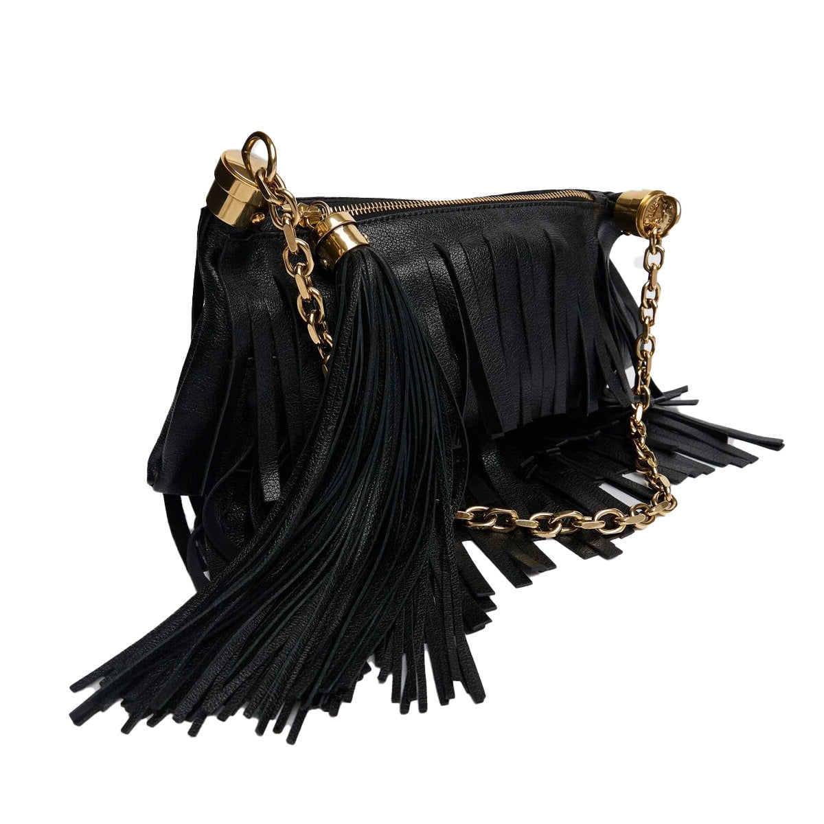 Small Chloe Foulard Bag in Fringed Leather