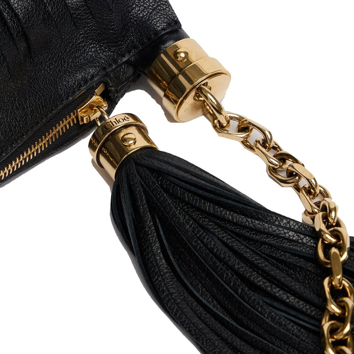 Small Chloe Foulard Bag in Fringed Leather