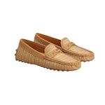 Gommino Raffia Leather Loafers