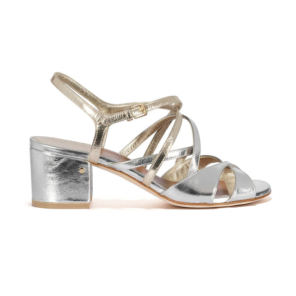 Janet Multi Strap Mid Heel Sandals