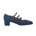 Kina Denim Triple Strap 40mm Mary Jane