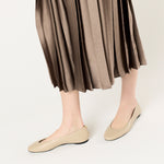 Classic Ballerina in Leather