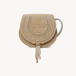 Marcie Raffia Small Saddle Bag