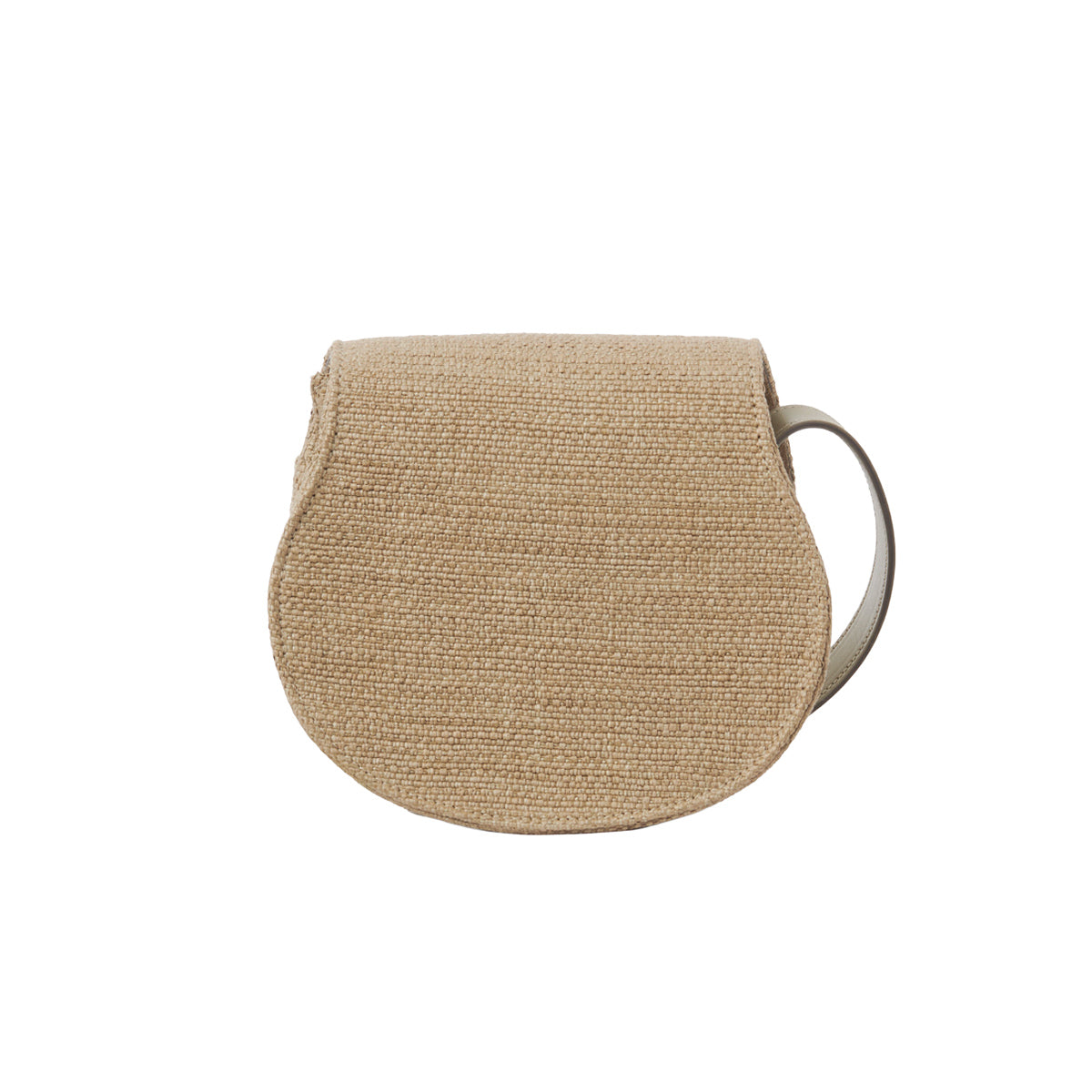 Marcie Raffia Small Saddle Bag