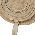 Marcie Raffia Small Saddle Bag