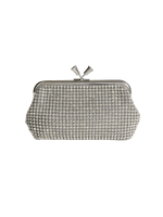 Maud Crystal Embellished Tassel Clutch