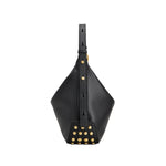 Metal Dots Mini Leather Shoulder Bag