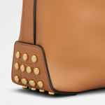 Metal Dots Mini Leather Shoulder Bag