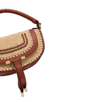 Mini Marcie Shoulder Bag Raffia Mix