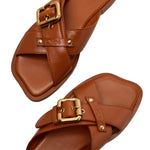 Nil Leather Slides