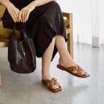 Nil Leather Slides