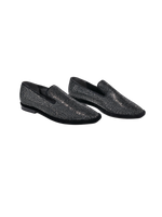 Oline Strass Velvet Moccasin