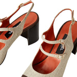 Papaya Double Strap 60mm Mary Jane