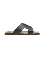 Piti Flat Leather Slides
