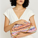 Raschel Large Pouch with Chain