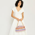 Raschel Large Pouch with Chain