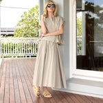 Robin Double Buckle Flat Straw Slides
