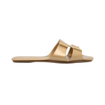 Natural Calf Leather Slides