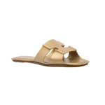 Natural Calf Leather Slides
