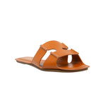 Natural Calf Leather Slides