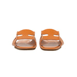 Natural Calf Leather Slides