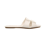 Natural Calf Leather Slides