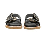 Robin Double Buckle Flat Slides