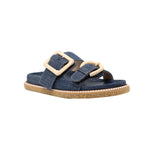 Robin Double Buckle Flat Slides