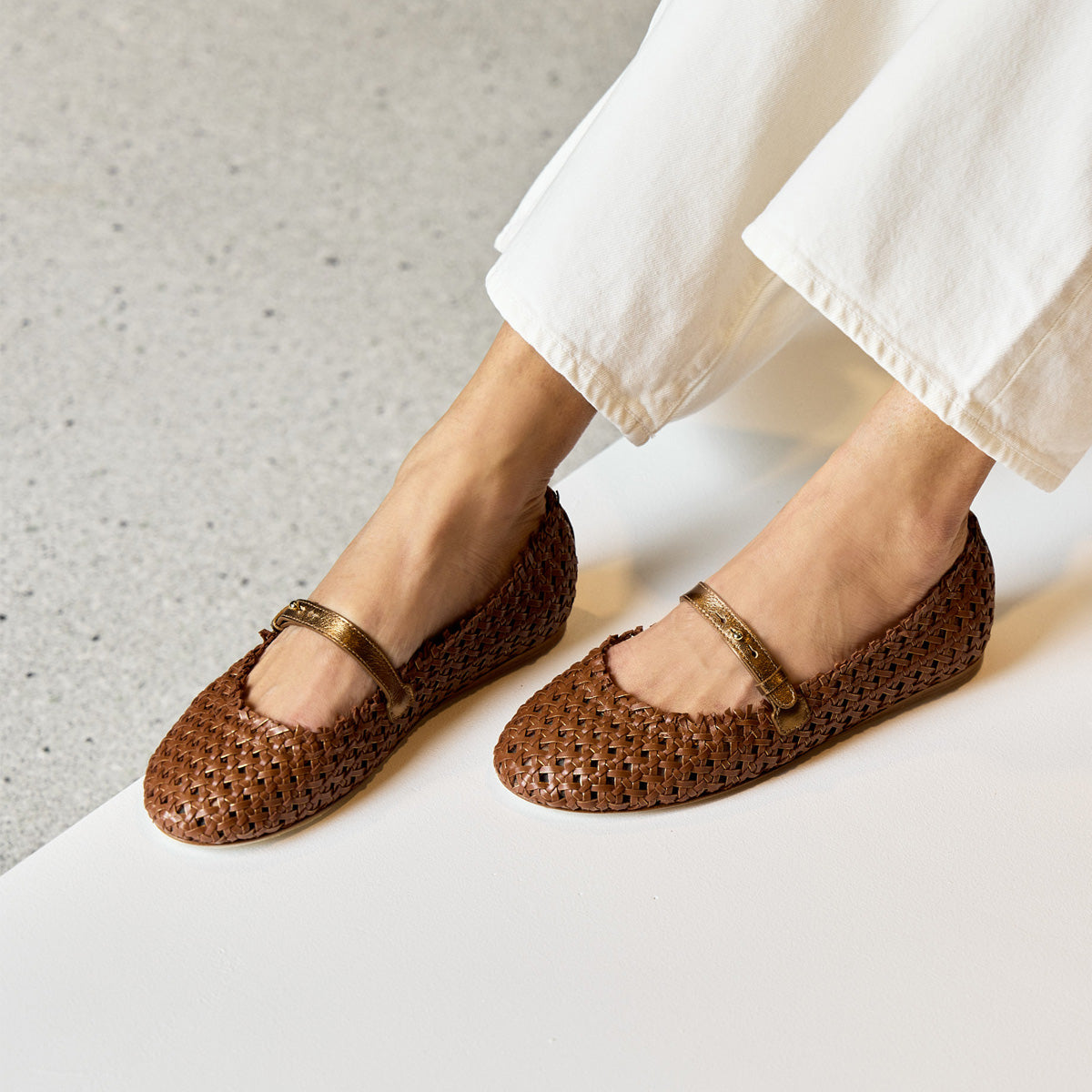 Genette Woven Ballet Flats