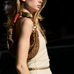 Small Bracelet Bag Braided Leather
